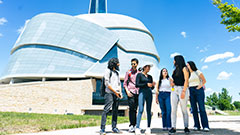 Student leaders visiting Winnipeg