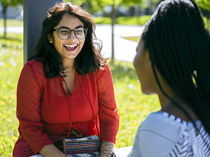 Student smiling at University of Manitoba