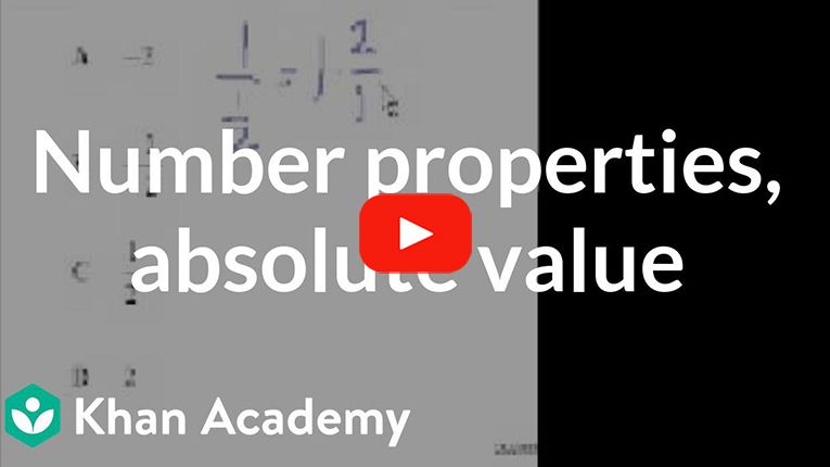 Play Video - CA Algebra I: Number properties and absolute value