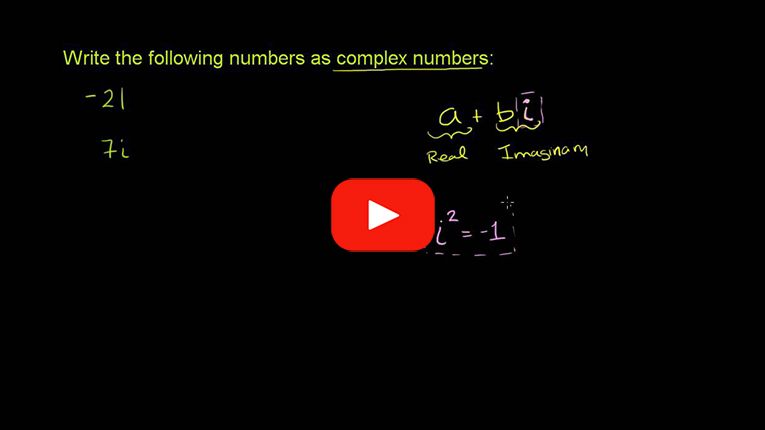 Play Video - Complex numbers