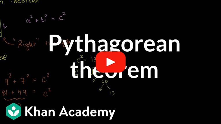 Play Video - Pythagorean theorem | Right triangles and trigonometry | Geometry | Khan Academy