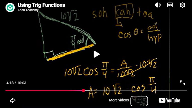 Play Video - Using Trig Functions